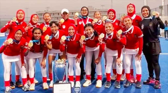 Modal SEA Games Thailand, Timnas Hoki Outdoor Putri Sabet Juara Hoki Asia Tengah 2025